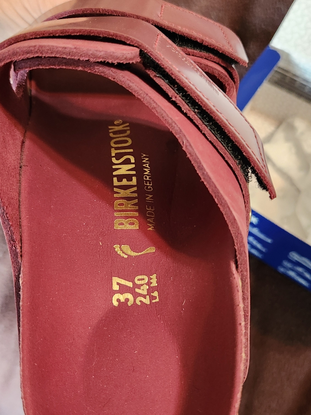 Birkenstock Uji Soft Footbed Sandals in Wine Sz 37 NIB - Picture 2 of 5